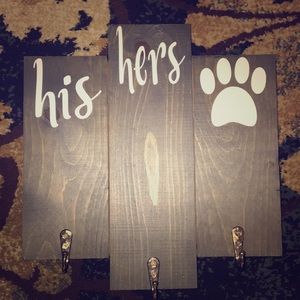 His, hers, and the dogs key/leash holder